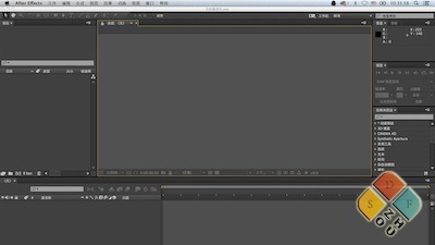 AE CC Mac版主界面