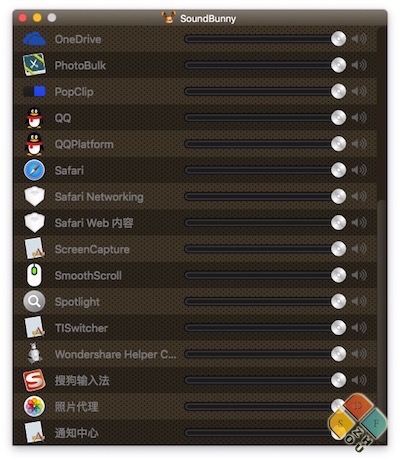 SoundBunny 主界面