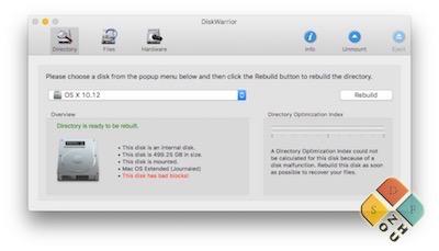 DiskWarrior 主界面 DiskWarrior 主界面