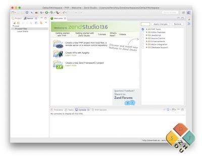 Zend Studio 主界面 Zend Studio 主界面