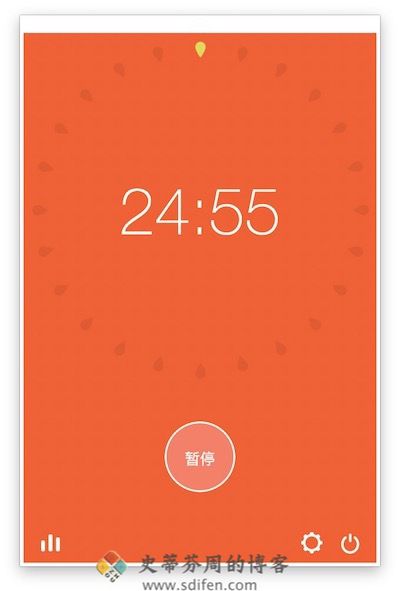 番茄钟 主界面 番茄钟 2.8 Mac中文破解版